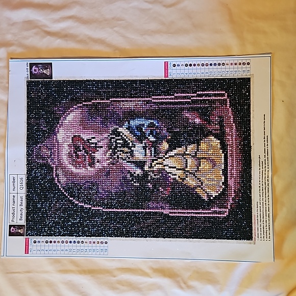 Disney Other - Diamond photo art beauty and beast Disney